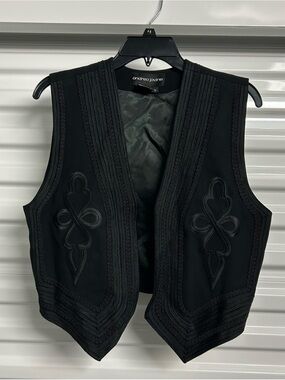 Andrea Jovine Black Lined Vest